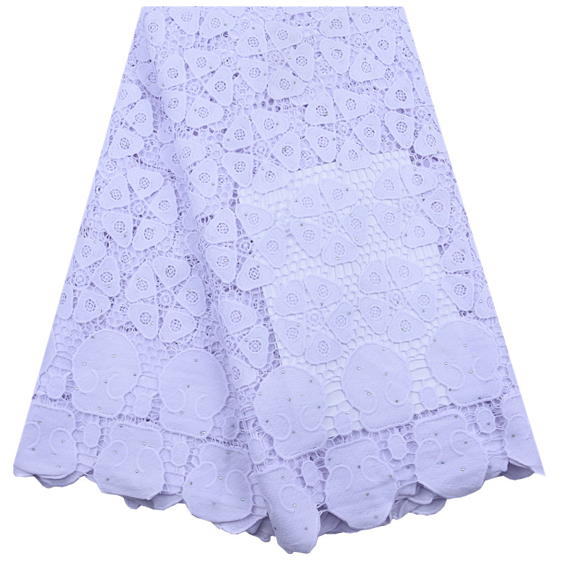 African Guipure Lace Fabric Wi - Crystal Mesh Fabric บทวิจารณ์และราคา
