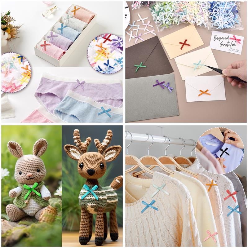 100Pcs 3mm Ribbons Mini Satin  - Christmas Craft Embellishment บทวิจารณ์และราคา