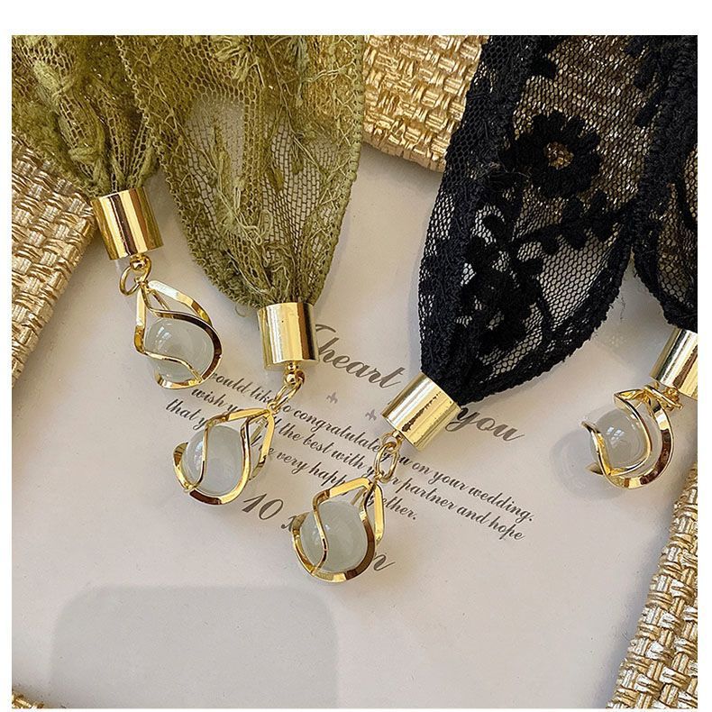 Women Hair Ribbon French Penda - Elastic Lace Trim บทวิจารณ์และราคา