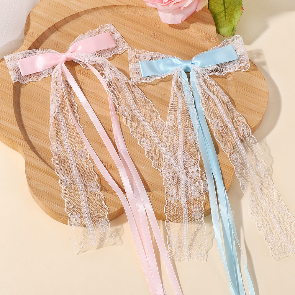 Korean Style Pink Blue Lace Bo - Tassel Fringe Trim บทวิจารณ์และราคา