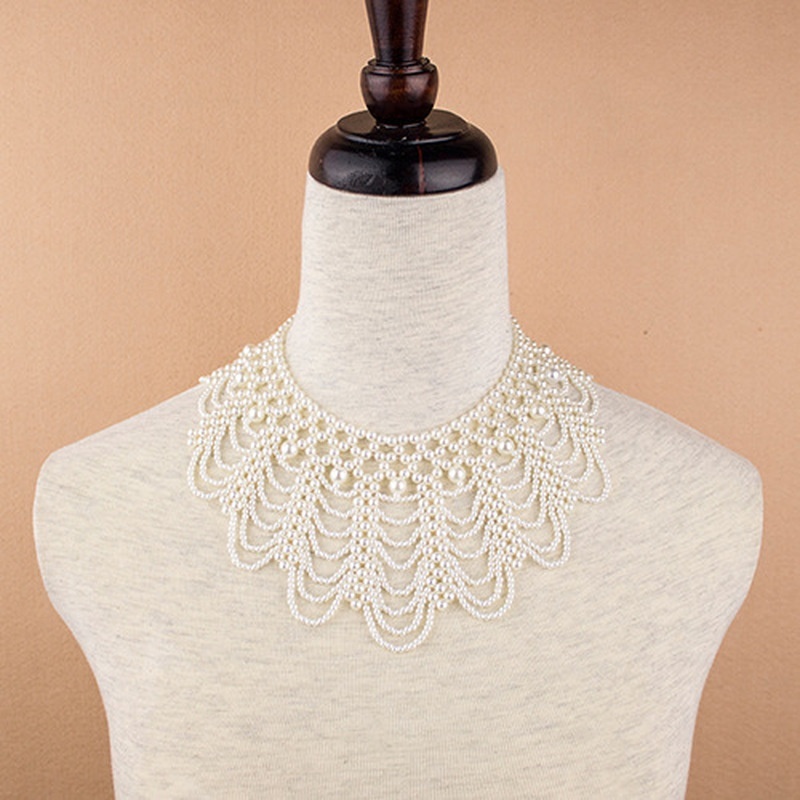 New Pearl Beaded Lace Trim Col - Beaded Trim Fringe บทวิจารณ์และราคา