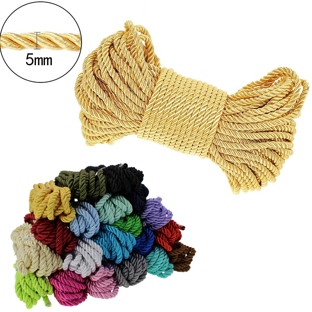 10M Silk Rope 3-Ply Braided Co - Cord Trim Twisted บทวิจารณ์และราคา