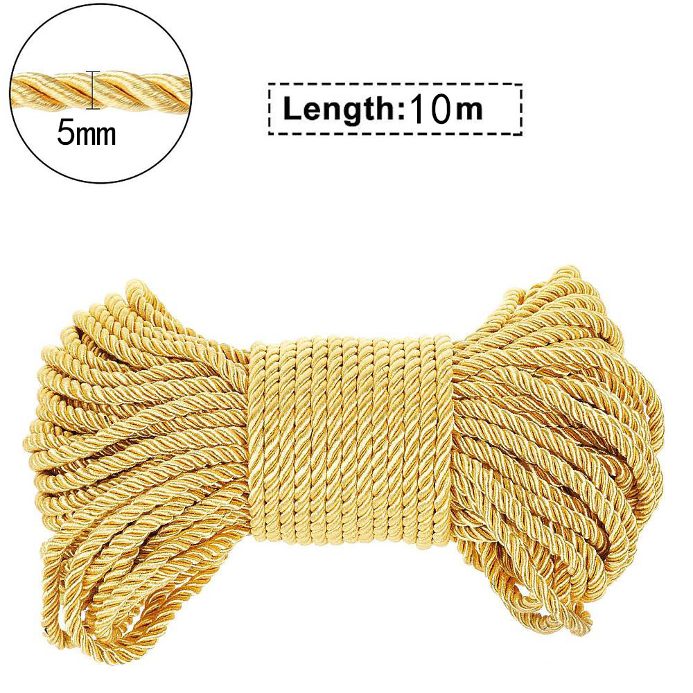 10M Silk Rope 3-Ply Braided Co - Cord Trim Twisted บทวิจารณ์และราคา