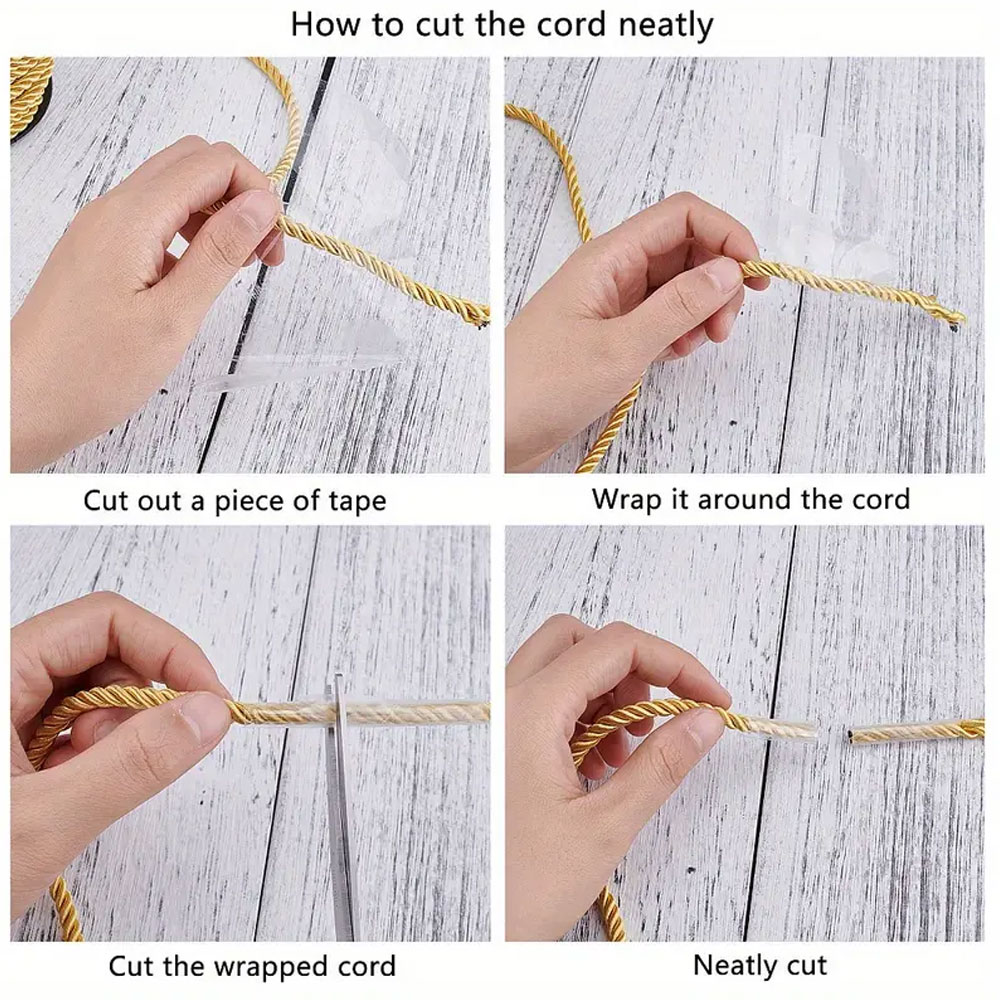10M Silk Rope 3-Ply Braided Co - Cord Trim Twisted บทวิจารณ์และราคา