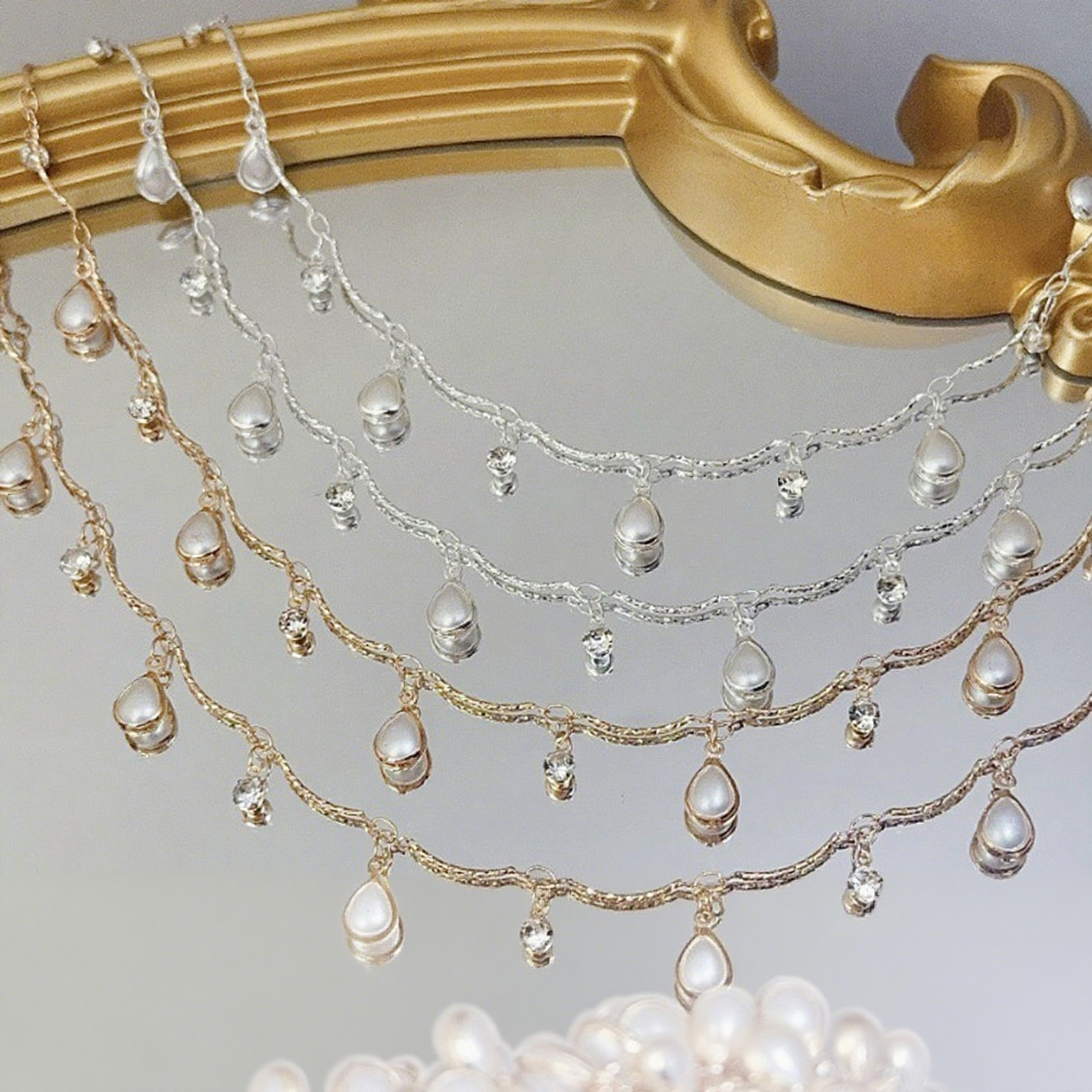 0.5/1/2M Exquisite Curved Stic - Pearl Trim Chain บทวิจารณ์และราคา
