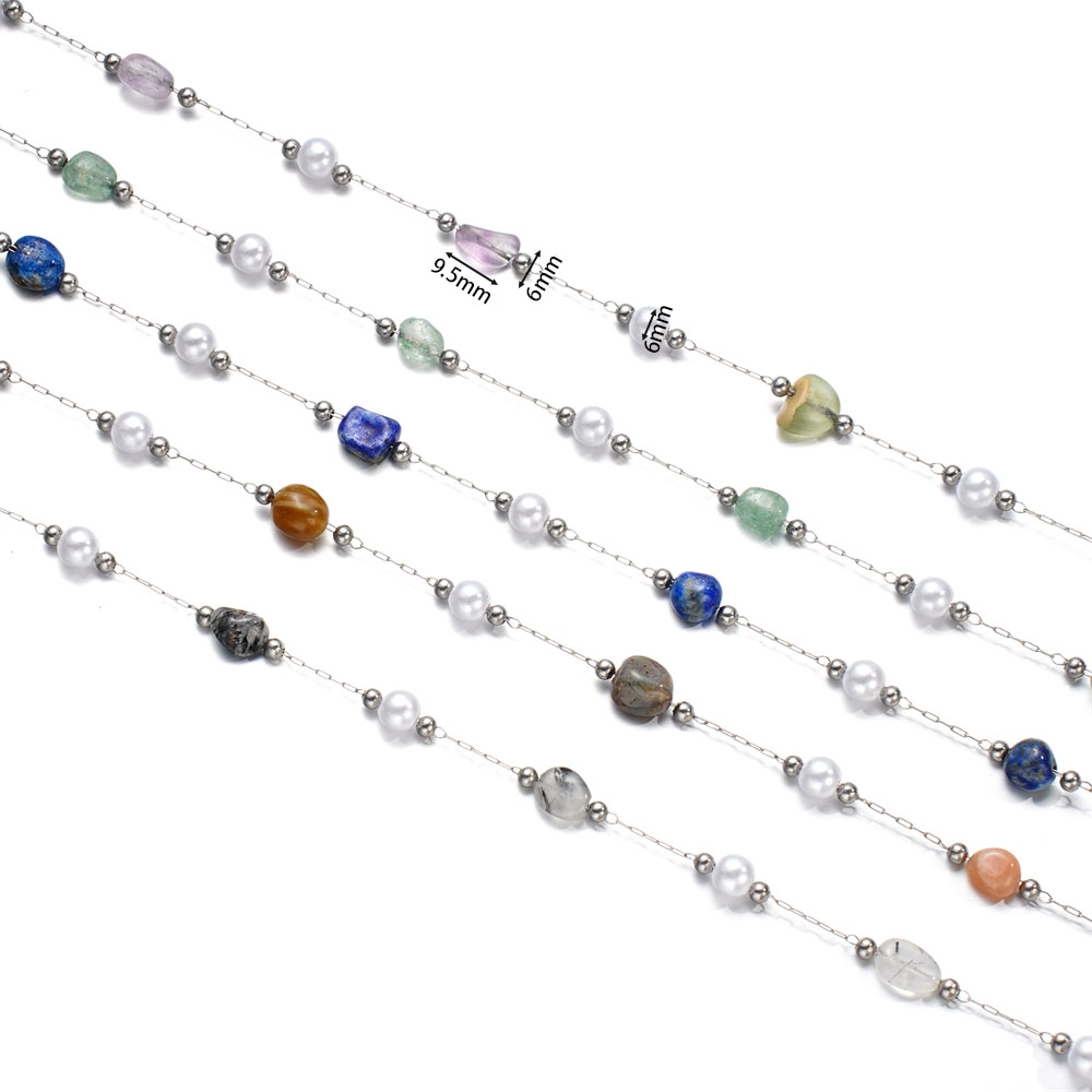 1Meter/Lot Stainless Steel Irr - Pearl Trim Chain บทวิจารณ์และราคา