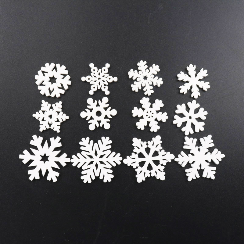 20Pcs Wooden Christmas Snowfla - Christmas Craft Embellishment บทวิจารณ์และราคา