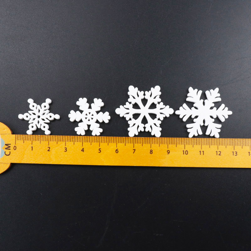 20Pcs Wooden Christmas Snowfla - Christmas Craft Embellishment บทวิจารณ์และราคา
