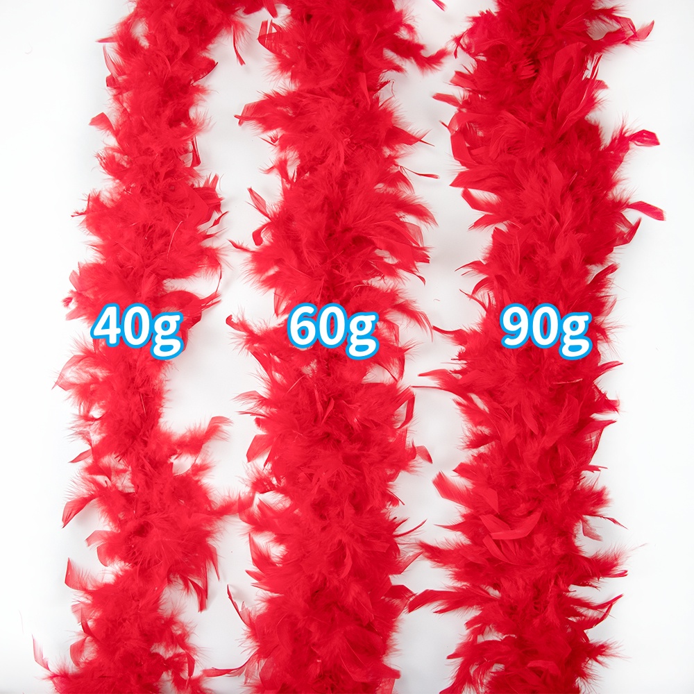 Red Marabou Feather Boa Trim F - Feather Trim Marabou บทวิจารณ์และราคา