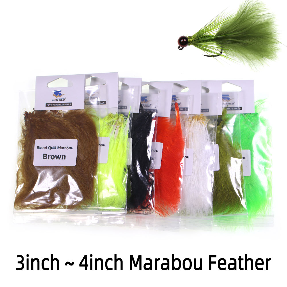 3.5g/Pack 3~4 inch Natural Mar - Feather Trim Marabou บทวิจารณ์และราคา