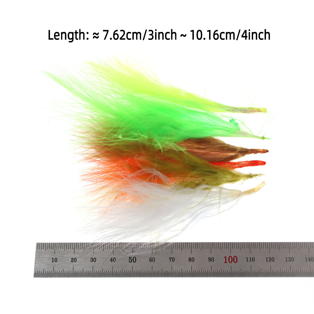 3.5g/Pack 3~4 inch Natural Mar - Feather Trim Marabou บทวิจารณ์และราคา