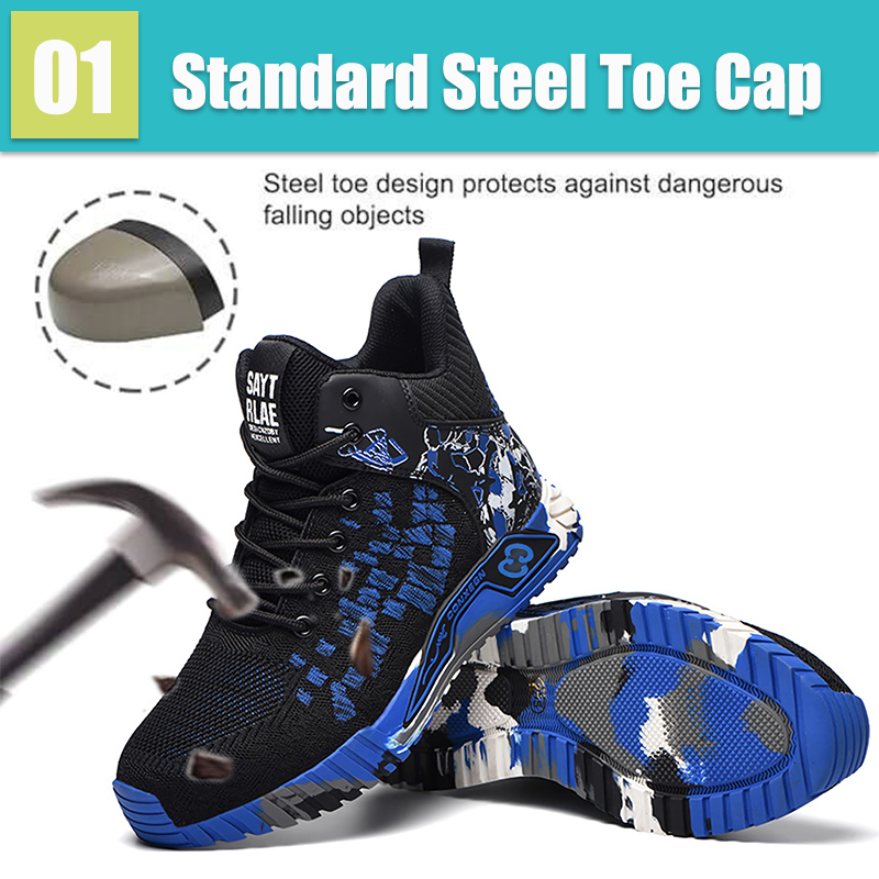 Steel Toe Shoes For Man Indest - Guipure Lace Panel บทวิจารณ์และราคา