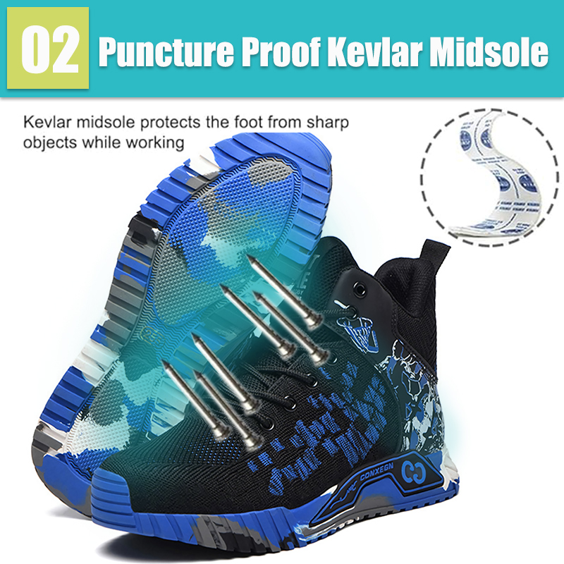 Steel Toe Shoes For Man Indest - Guipure Lace Panel บทวิจารณ์และราคา