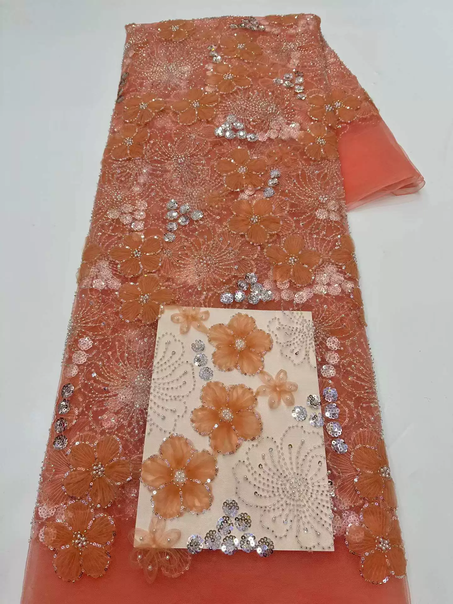 5yard soft mesh fabric Crystal - Crystal Mesh Fabric บทวิจารณ์และราคา
