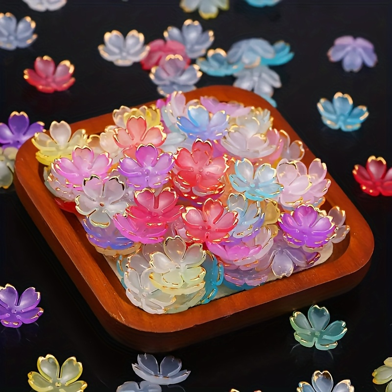 200/100pcs 15mm Colorful Acryl - Embroidery Embellishments บทวิจารณ์และราคา