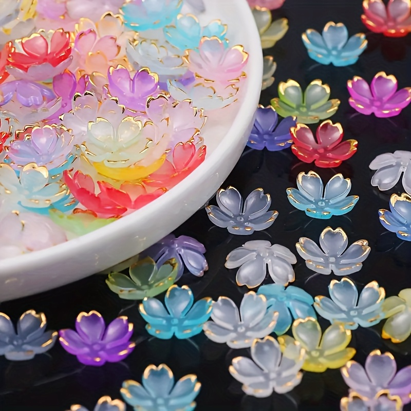 200/100pcs 15mm Colorful Acryl - Embroidery Embellishments บทวิจารณ์และราคา