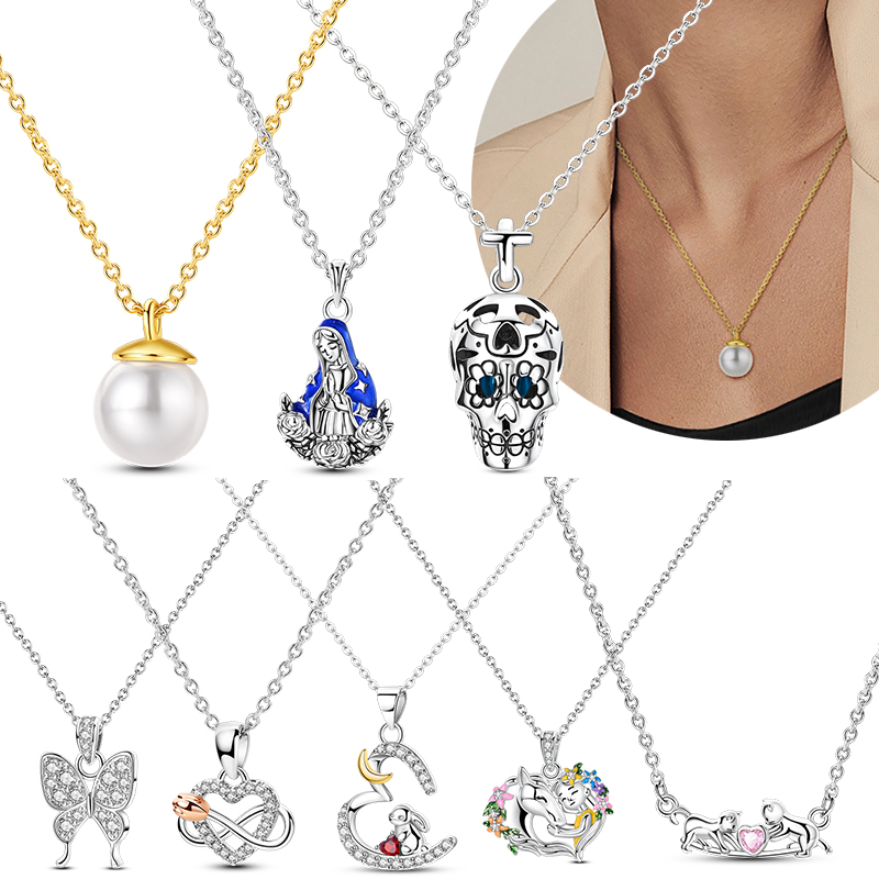 Original 925 Sterling Silver N - Pearl Trim Chain บทวิจารณ์และราคา