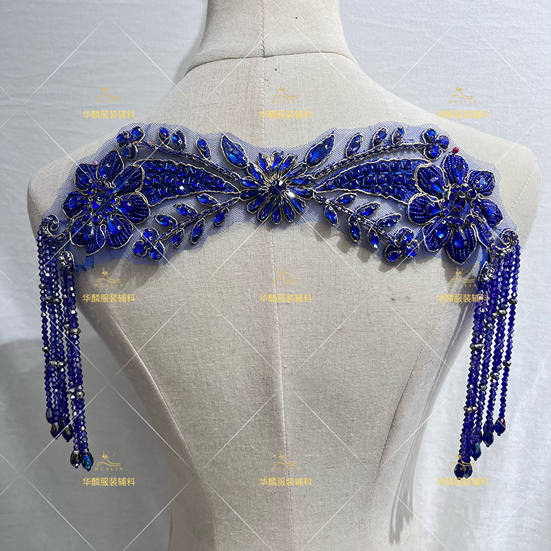 Hand Beaded Fringe Trim with P - Beaded Trim Fringe บทวิจารณ์และราคา