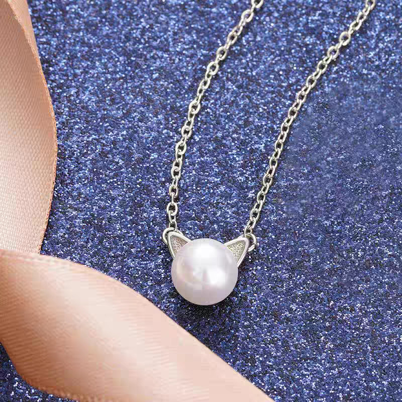 Fashion 925 Sterling Silver Je - Pearl Trim Chain บทวิจารณ์และราคา