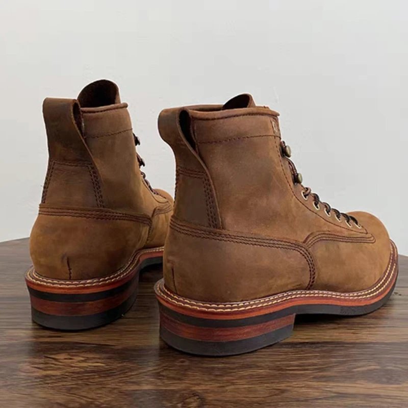 Vintage British Men Ankle Boot - Guipure Lace Panel บทวิจารณ์และราคา