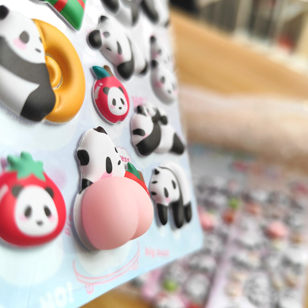 4-Piece Cute Panda Stress Reli - Craft Embellishment World บทวิจารณ์และราคา