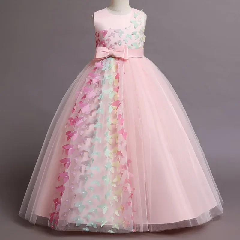 Fashion Bow Flower Girl Dresse - Lace Ribbon Trim บทวิจารณ์และราคา
