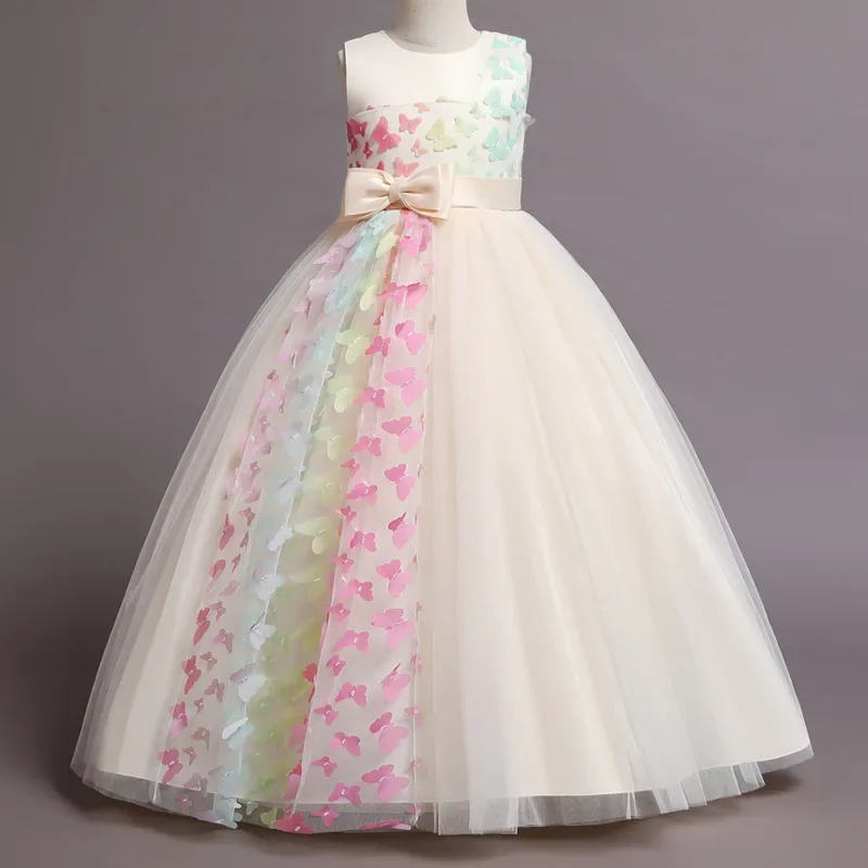 Fashion Bow Flower Girl Dresse - Lace Ribbon Trim บทวิจารณ์และราคา