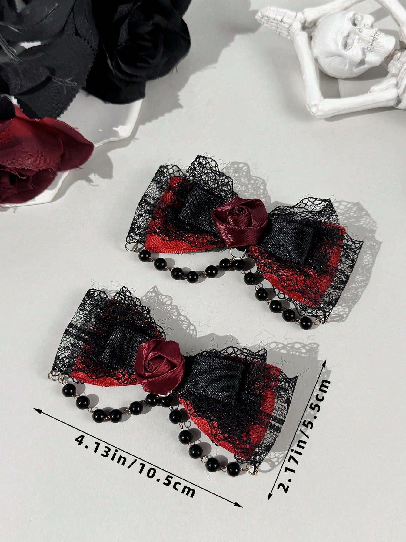 2-piece Gothic style lace ribb - Lace Ribbon Trim บทวิจารณ์และราคา