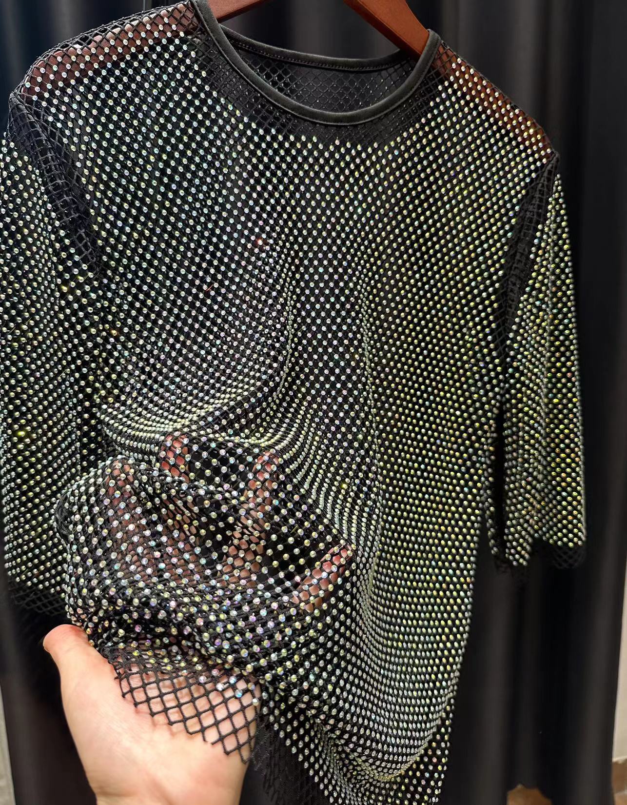 ColorShiny Diamonds  Electric  - Crystal Mesh Fabric บทวิจารณ์และราคา