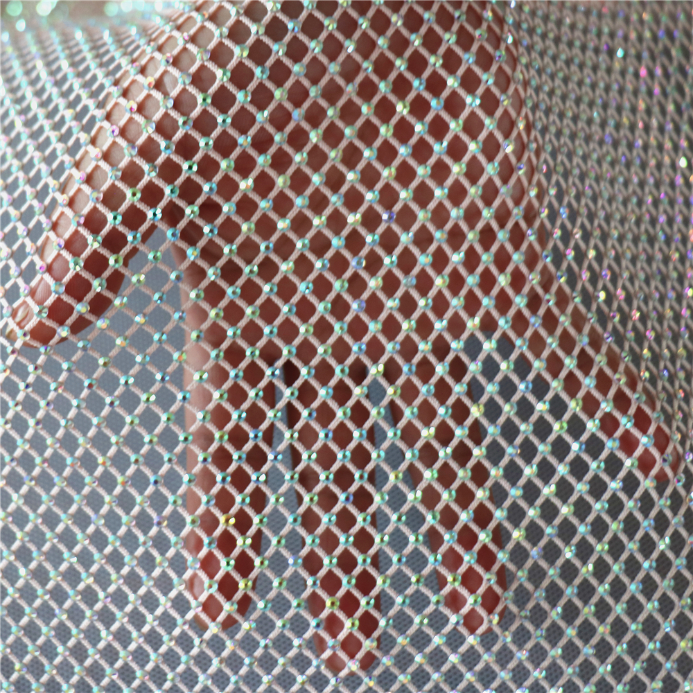 Fashion DIY AB Color Rhineston - Crystal Mesh Fabric บทวิจารณ์และราคา