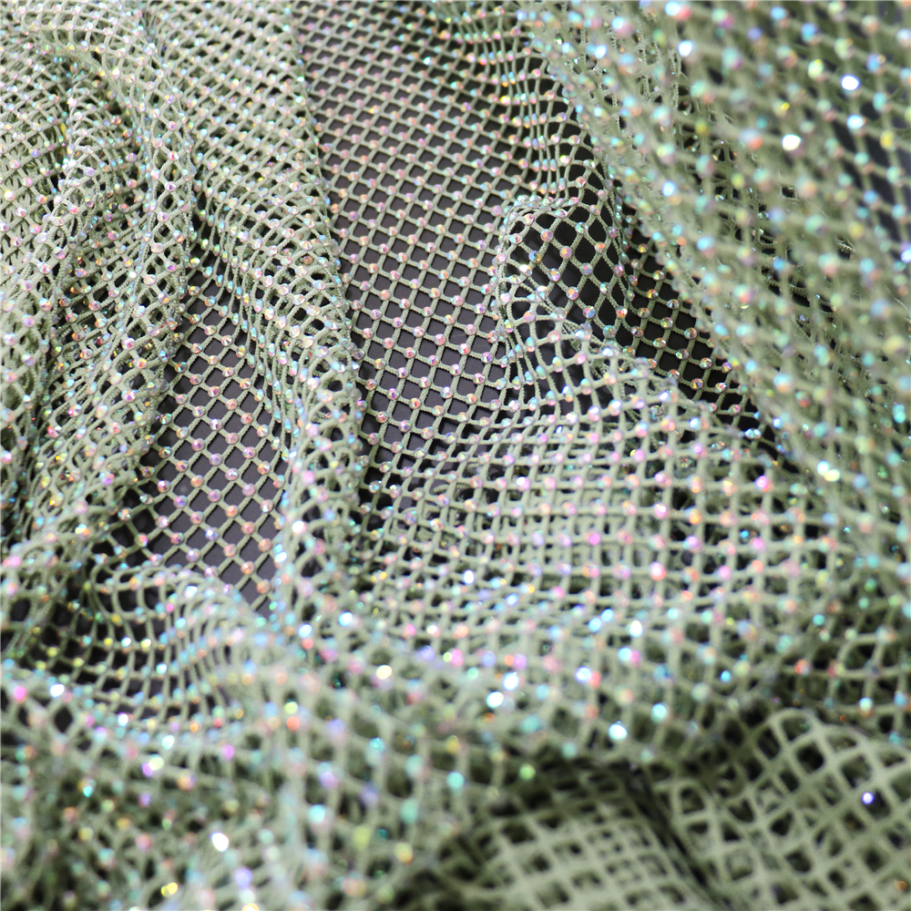 Fashion DIY AB Color Rhineston - Crystal Mesh Fabric บทวิจารณ์และราคา