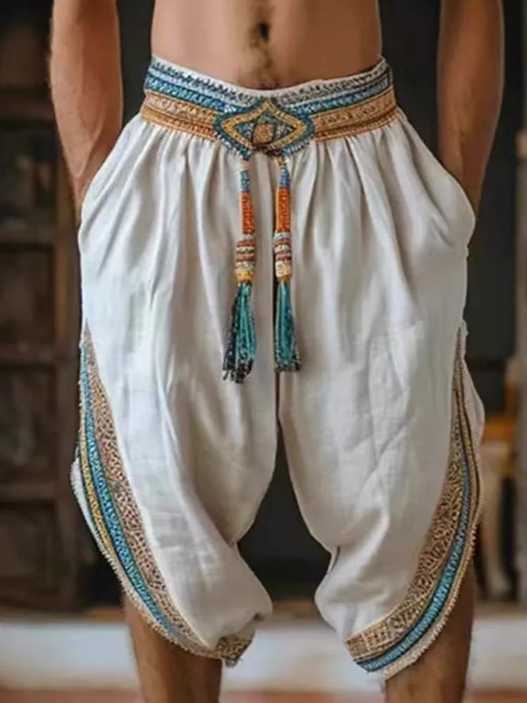 Men's Tassel Elastic Waist Cas - Tassel Fringe Trim บทวิจารณ์และราคา