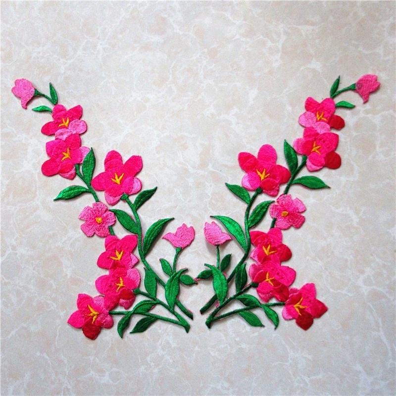 1/2pcs Nice Blue Flower Patch  - Applique Patch Flower บทวิจารณ์และราคา