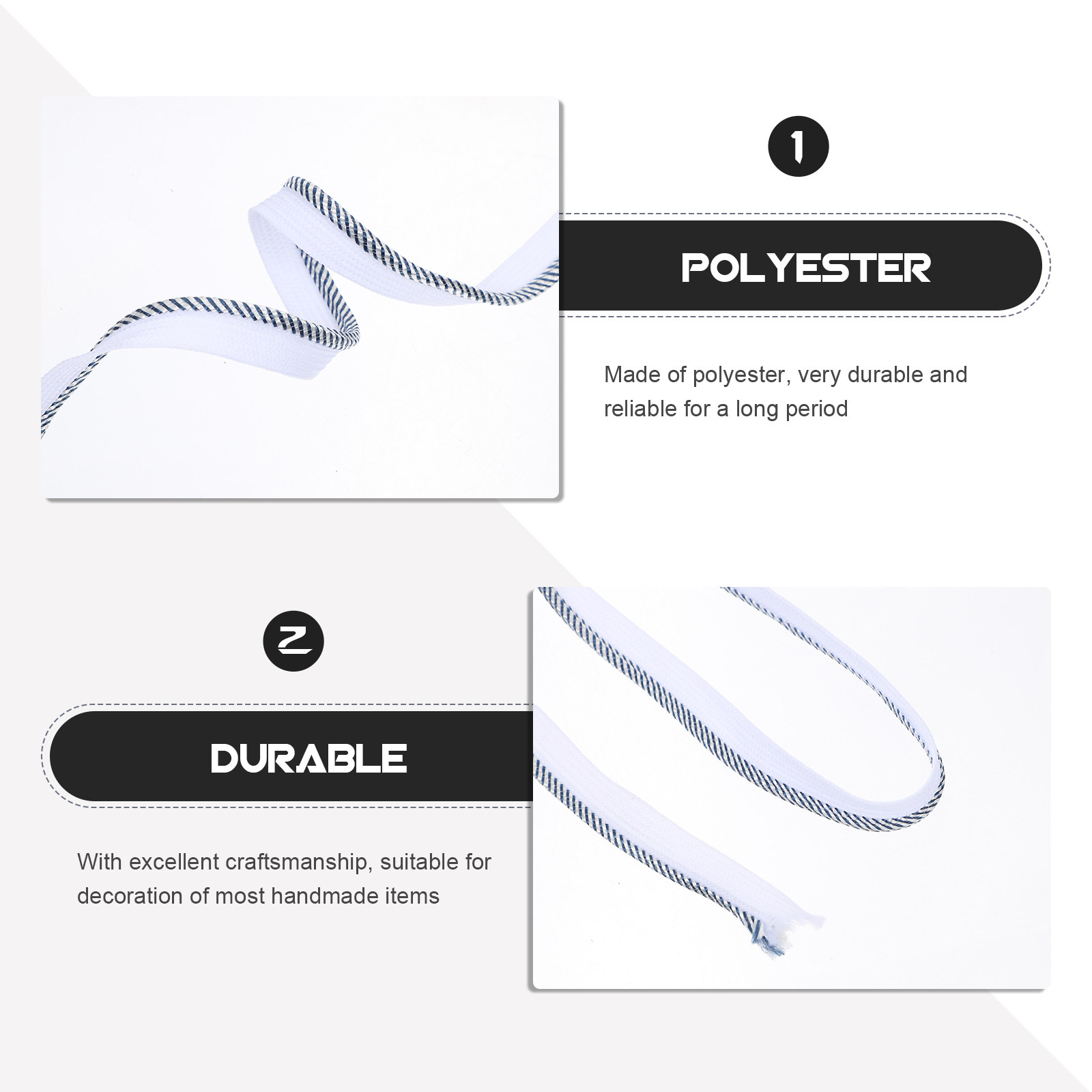 Polyester Twisted Cord Trim 1  - Cord Trim Twisted บทวิจารณ์และราคา