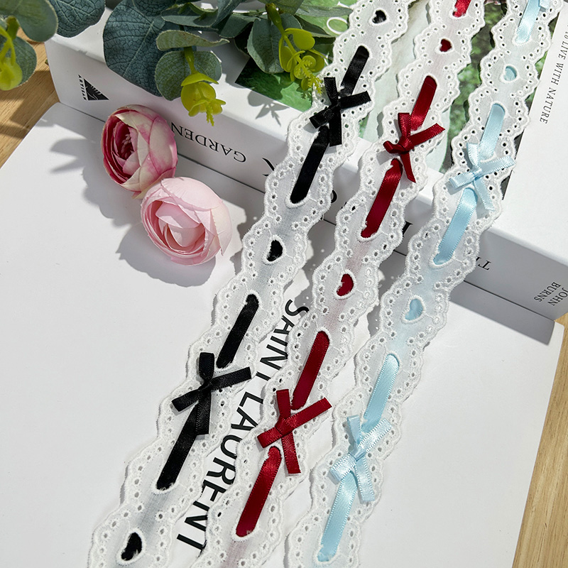 1yard Bow Pleated Lace Lolita  - Lace Ribbon Trim บทวิจารณ์และราคา