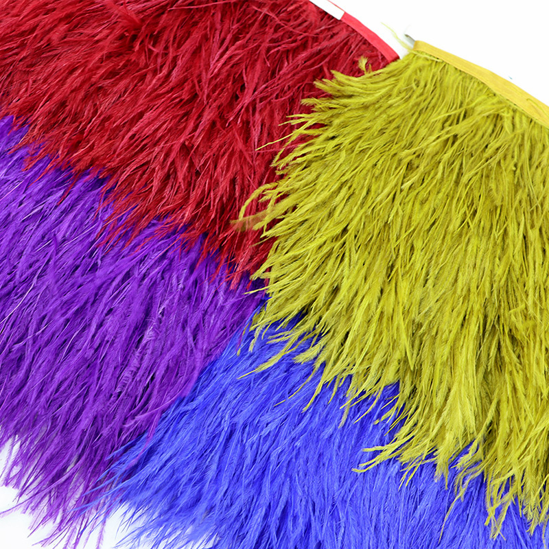 1M 8-10cm Black Ostrich Feathe - Feather Trim Marabou บทวิจารณ์และราคา
