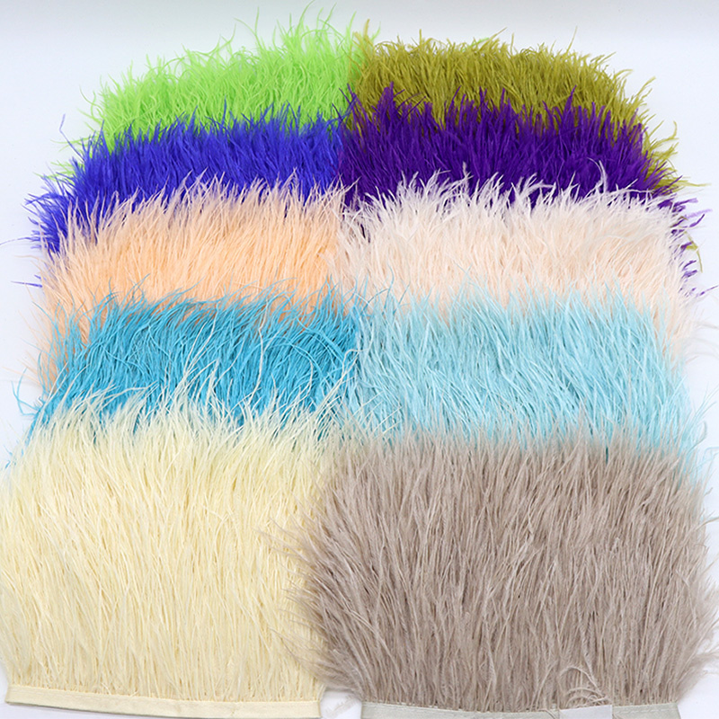 1M 8-10cm Black Ostrich Feathe - Feather Trim Marabou บทวิจารณ์และราคา