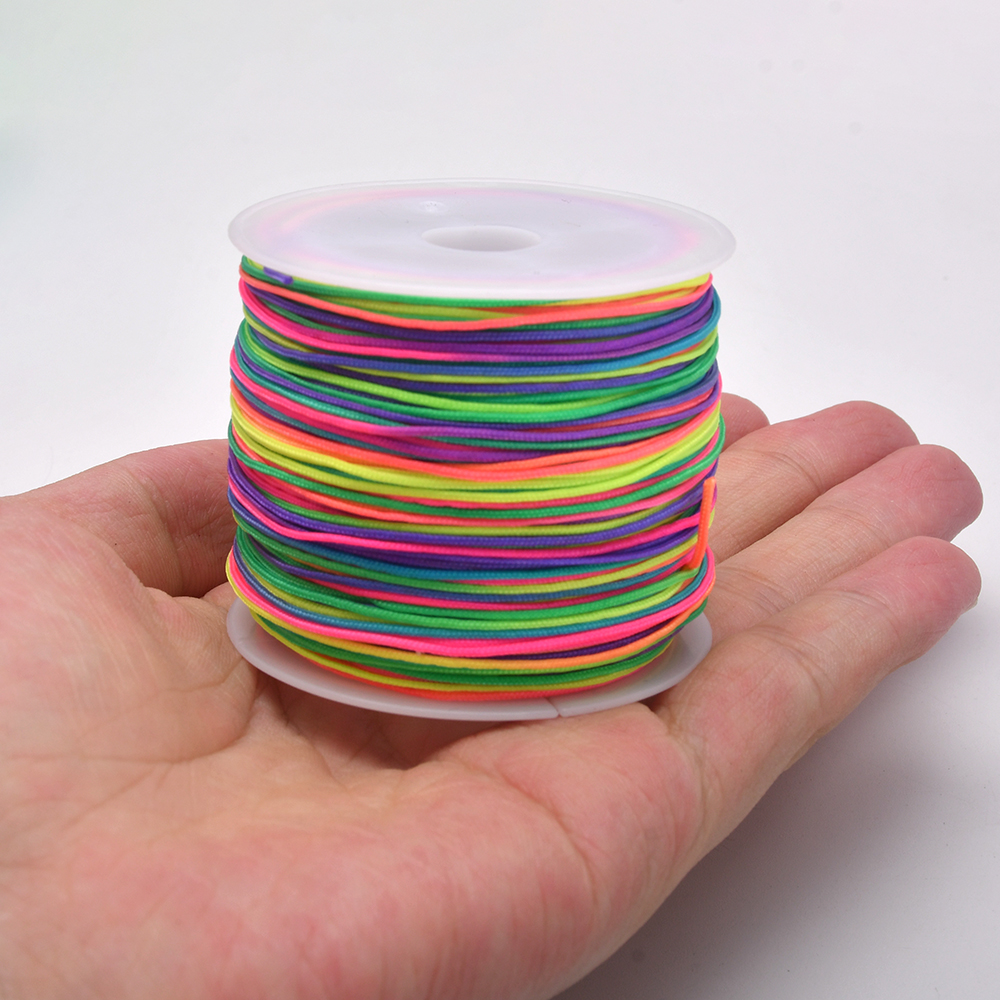 50Yds 0.8mm Crafts Nylon Cord  - Beaded Trim Fringe บทวิจารณ์และราคา