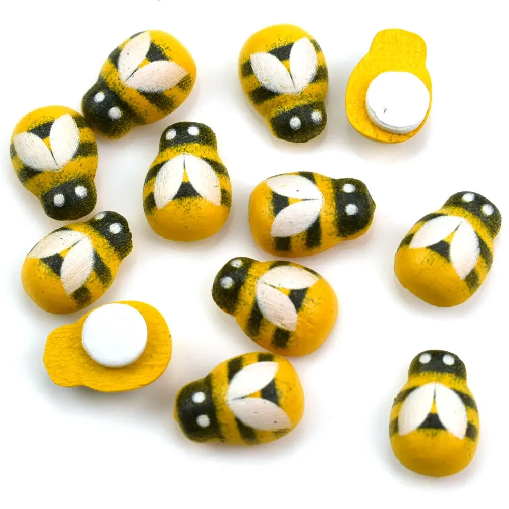 50pcs Yellow Wood Glue Buttons - Embellishment Glue Craft บทวิจารณ์และราคา