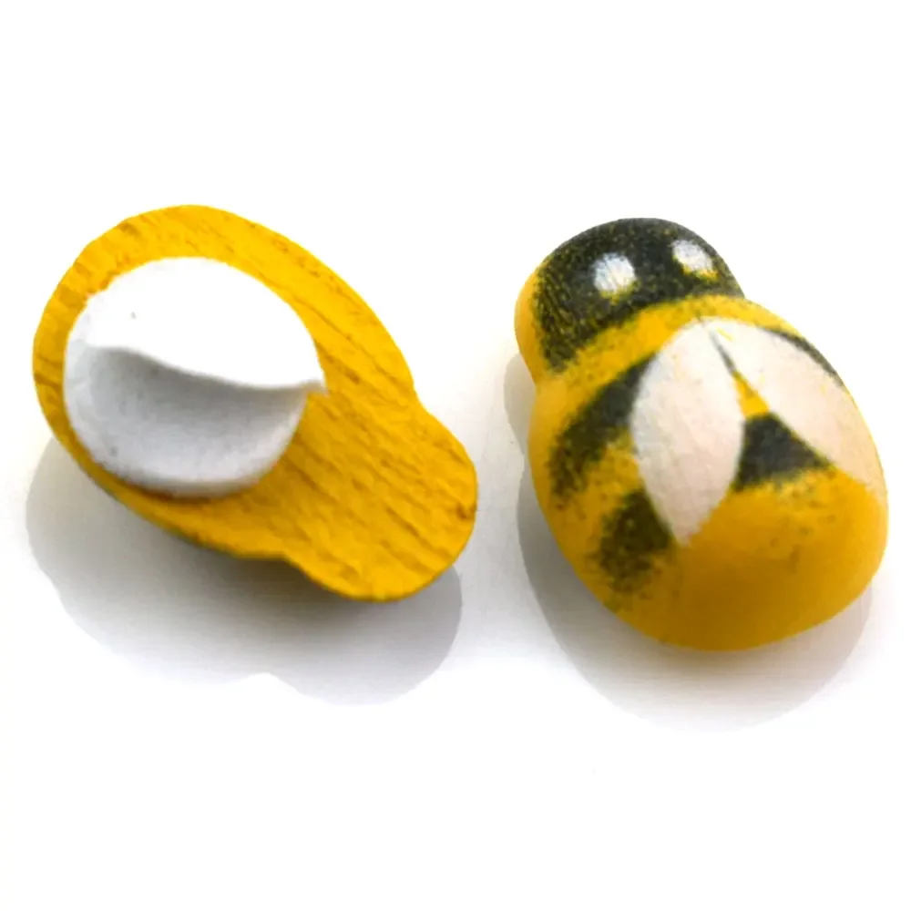 50pcs Yellow Wood Glue Buttons - Embellishment Glue Craft บทวิจารณ์และราคา