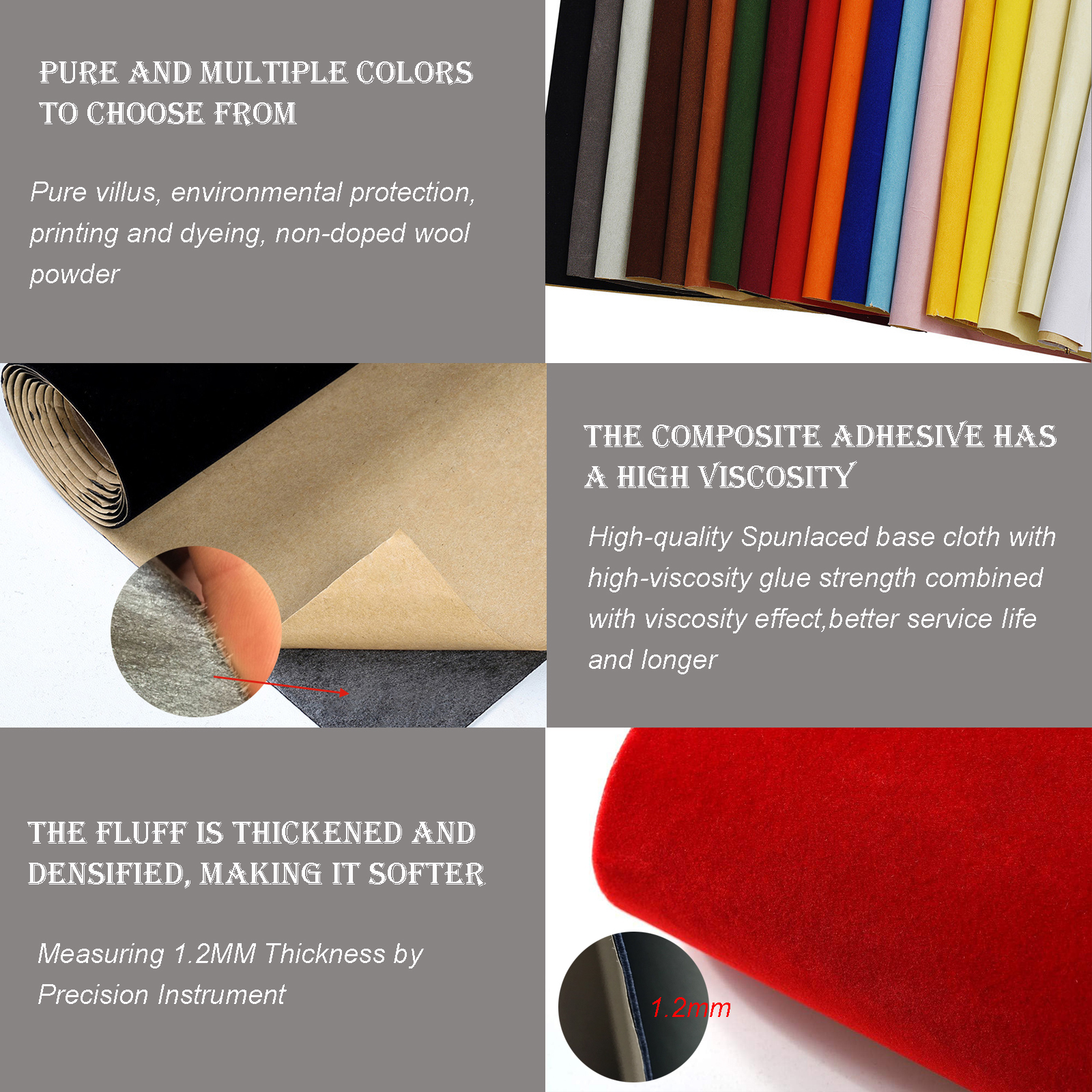 1 roll 45 x 148cm Self-adhesiv - Velvet Ribbon Roll บทวิจารณ์และราคา