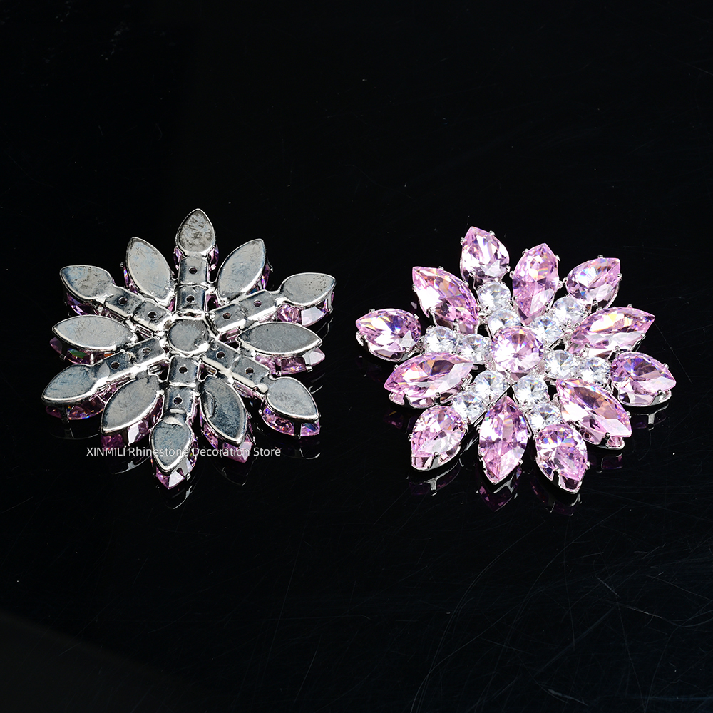 2Pcs Luxury Zircon Crystal Fla - Embellishment Glue Craft บทวิจารณ์และราคา