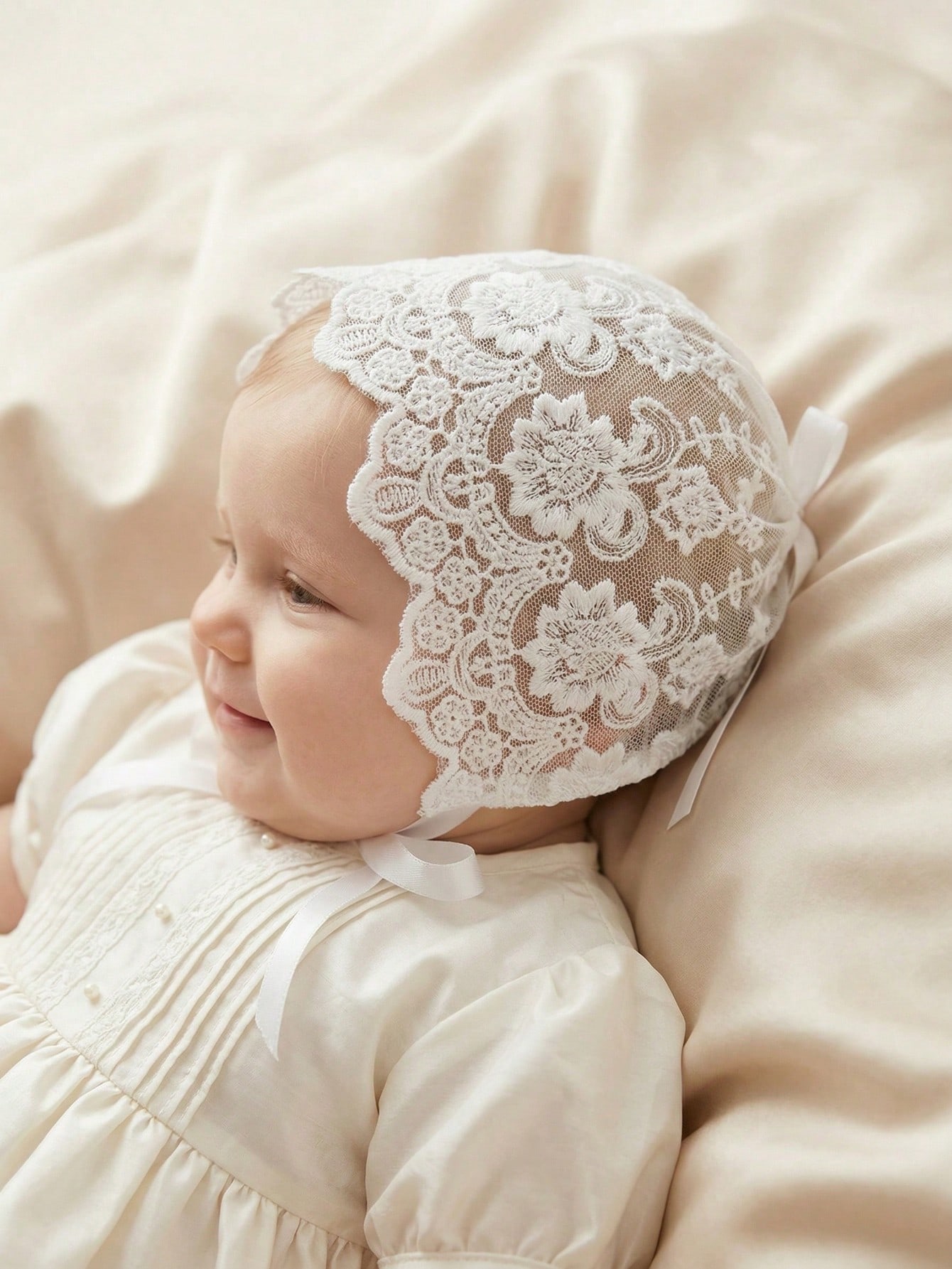 Baby Lace Brim Headband Hat He - Embroidery Embellishments บทวิจารณ์และราคา