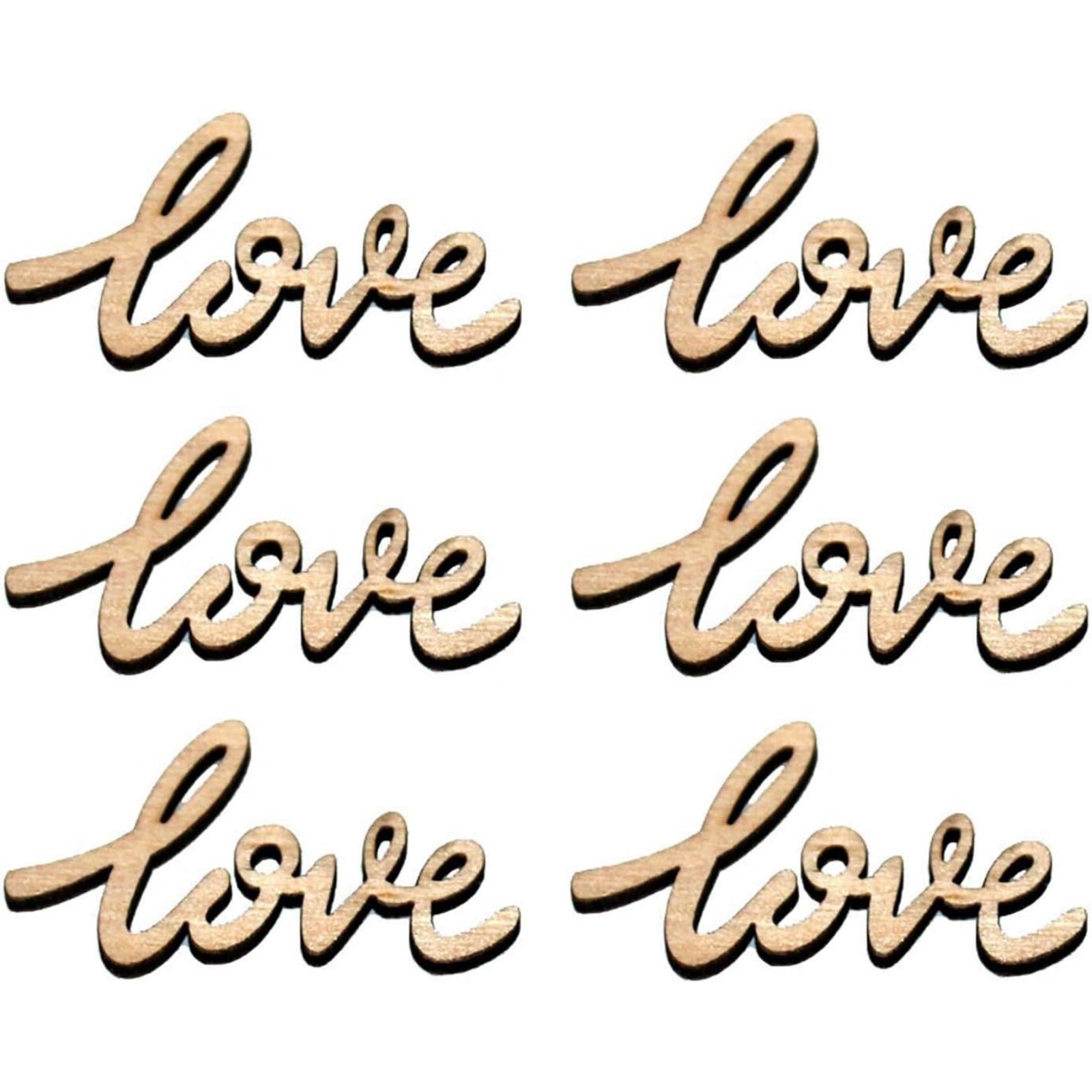 18/36 Pcs Little Love Wood Cra - Christmas Craft Embellishment บทวิจารณ์และราคา