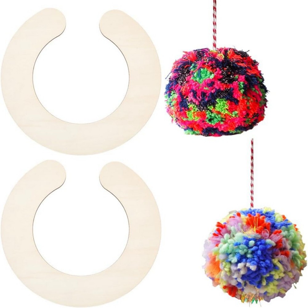 2pcs Wooden Pom Pom Maker Set  - Pom Pom Maker Tool บทวิจารณ์และราคา