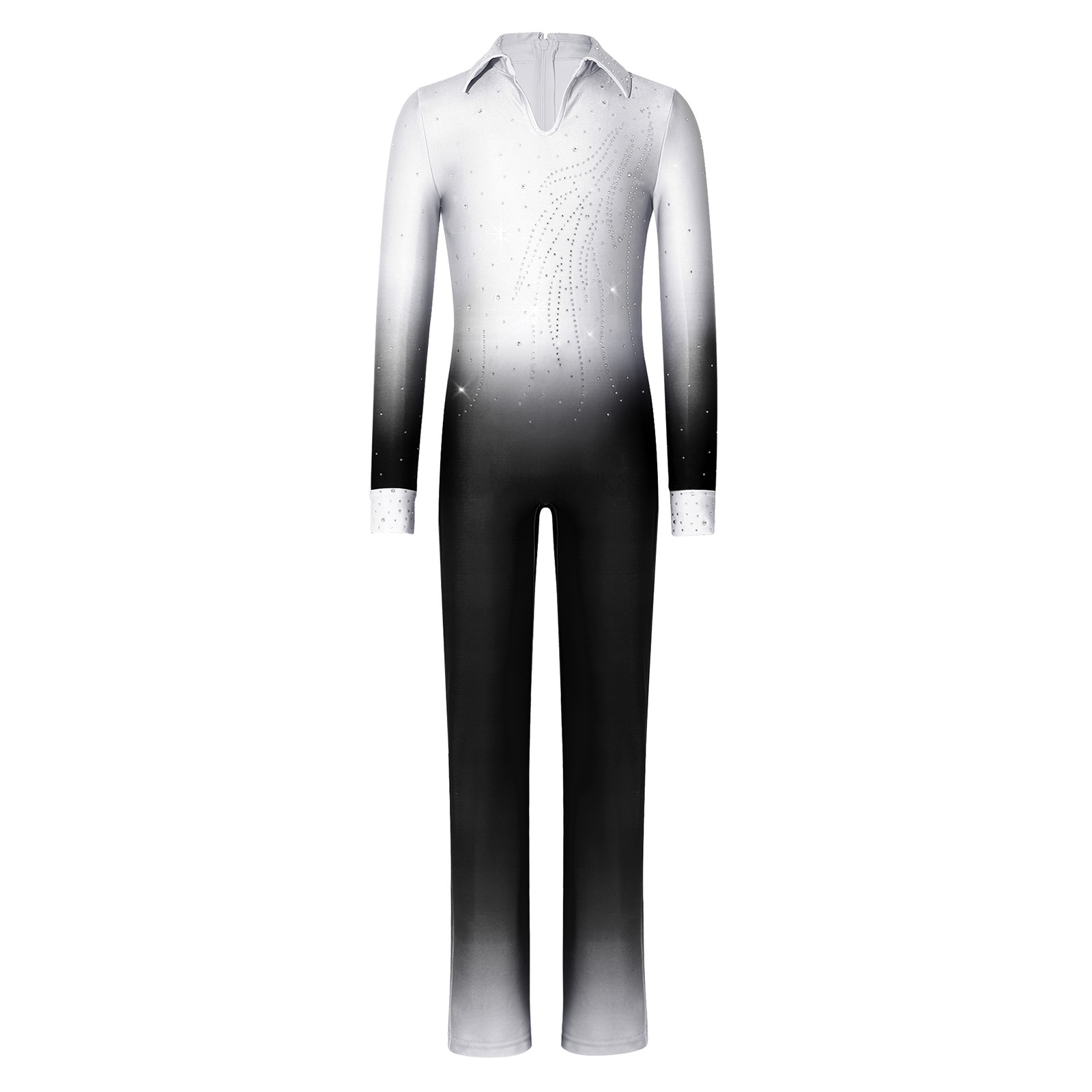 Kids Boys Figure Skating Dance - Rhinestone Banding Trim บทวิจารณ์และราคา