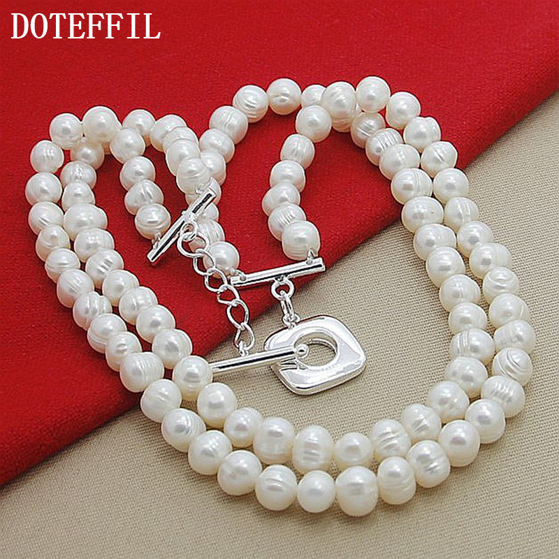 DOTEFFIL 8mm Double White Natu - Pearl Trim Chain บทวิจารณ์และราคา