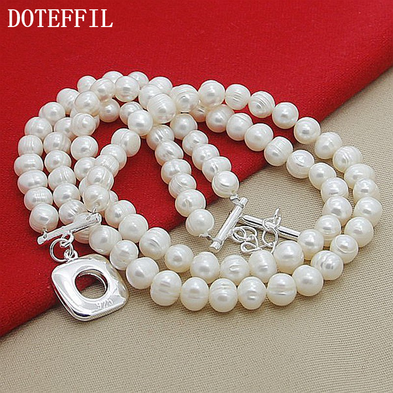 DOTEFFIL 8mm Double White Natu - Pearl Trim Chain บทวิจารณ์และราคา