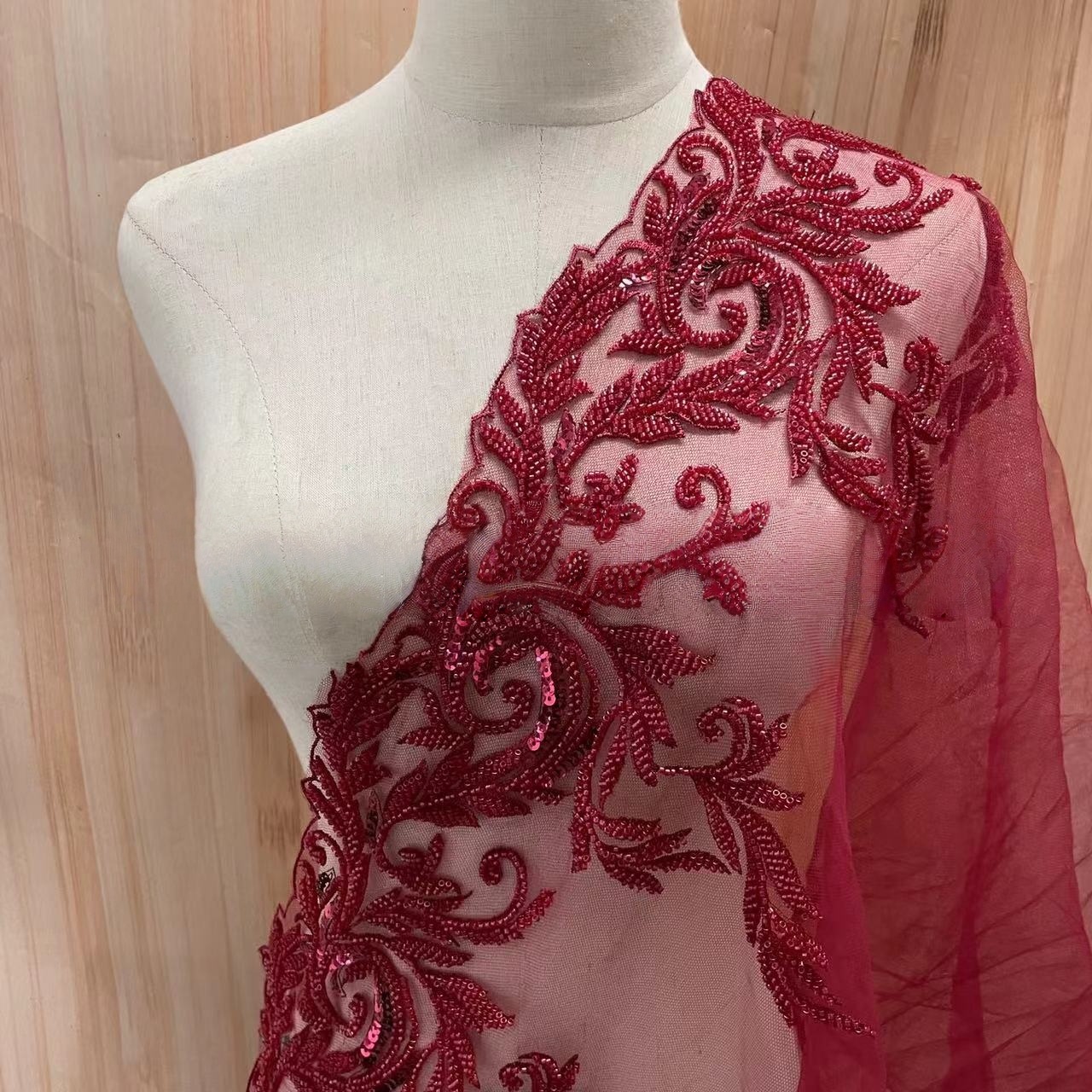 Beaded Embroidery Lace Trim wi - Beaded Trim Fringe บทวิจารณ์และราคา