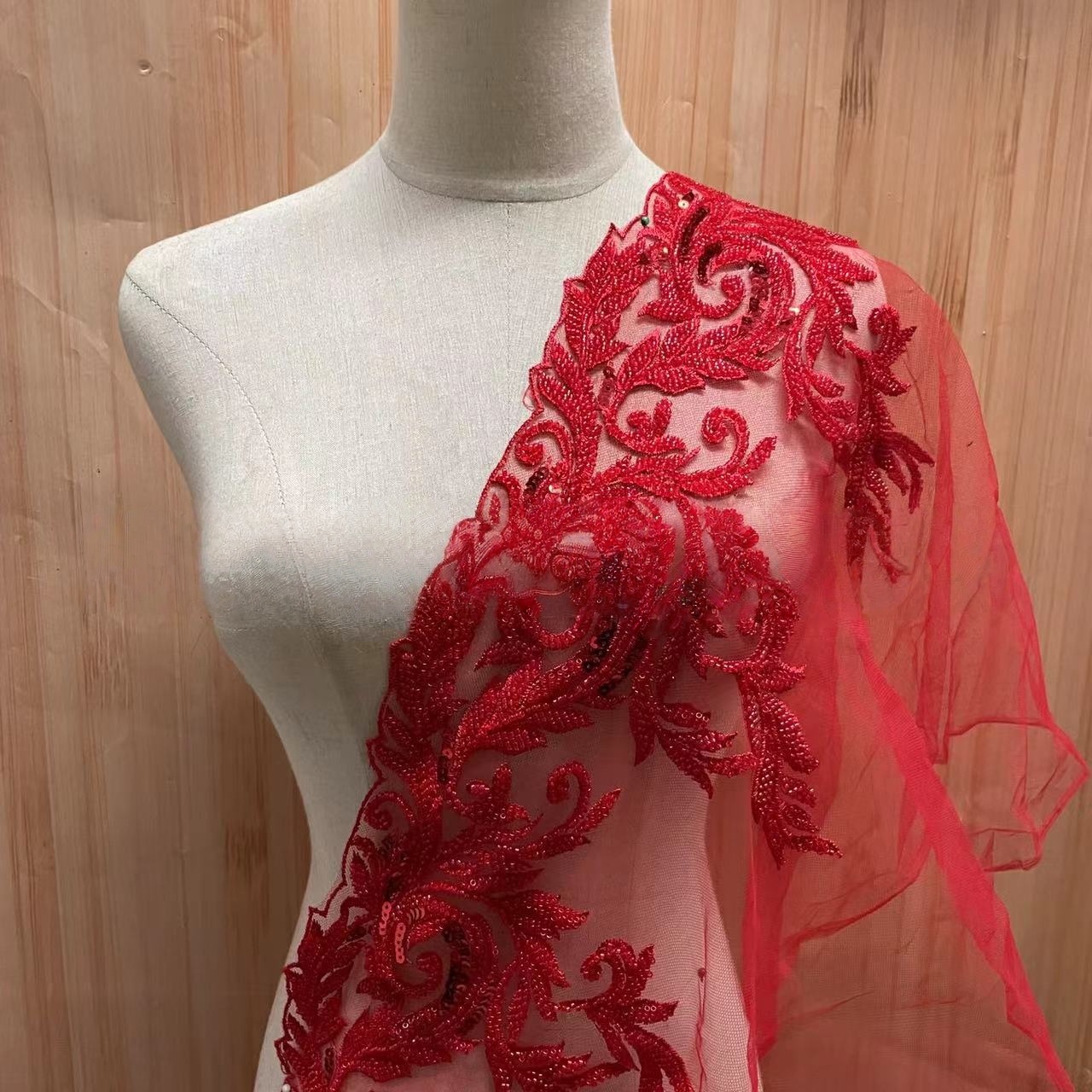 Beaded Embroidery Lace Trim wi - Beaded Trim Fringe บทวิจารณ์และราคา